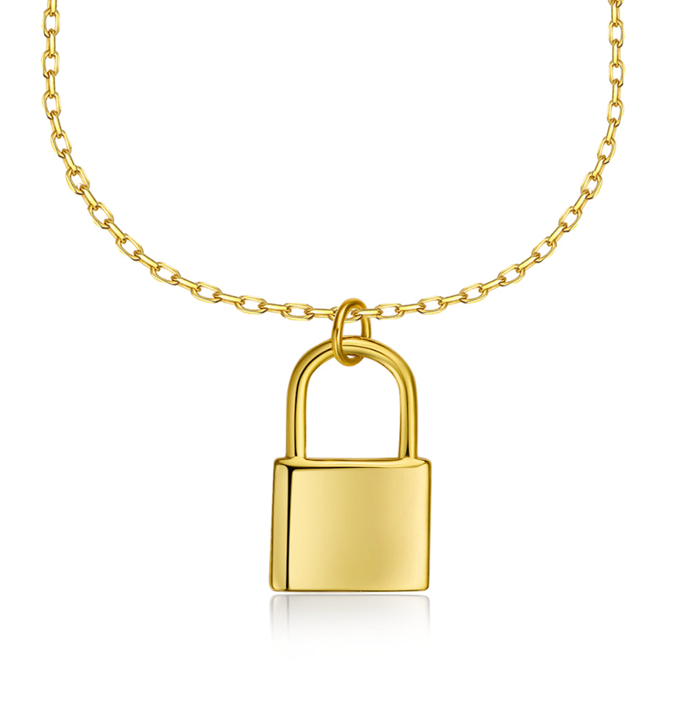 Gold Vermeil Necklace - GOLDEN LOCK
