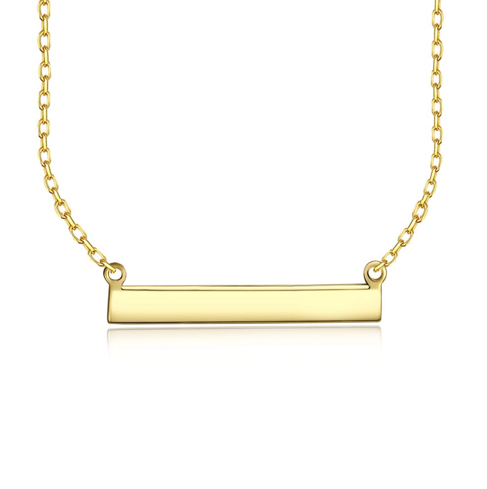 Gold Vermeil Necklace - GOLD BAR