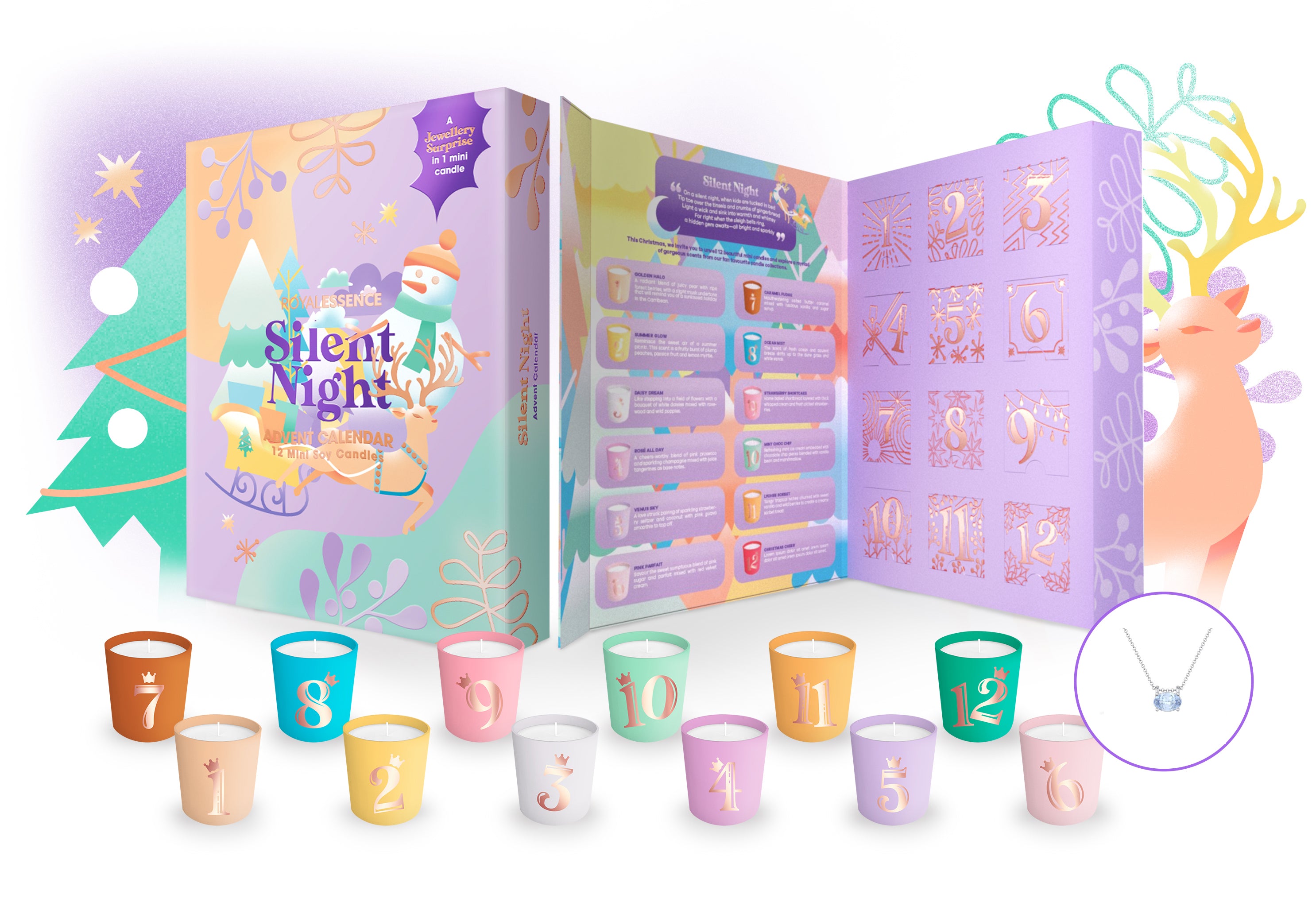 Advent　Jewellery　Royal　by　Night　Calendar　(Candle)　Silent　Essence