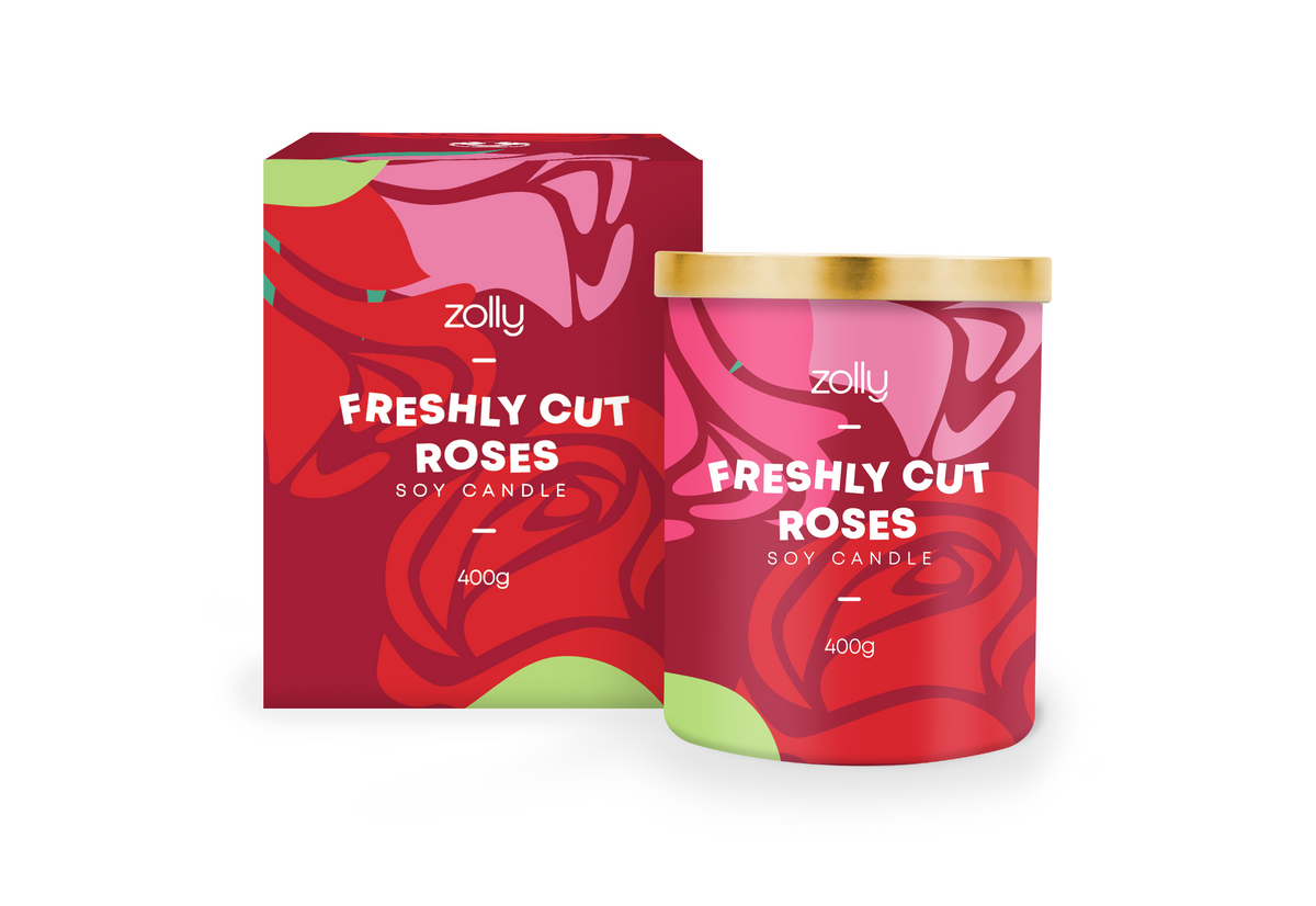 Freshly Cut Roses Candle 400g Royal Essence (Australia & New Zealand)
